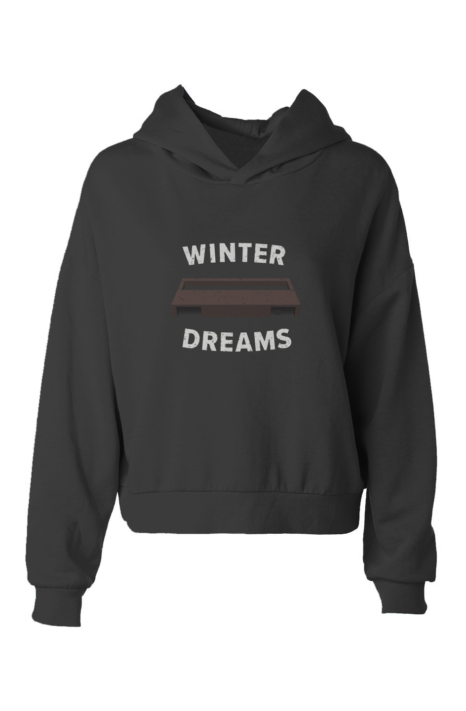 Barn Babe Winter Dreams Hip-Height Hoodie Black | Barn Garb Hockey Threads