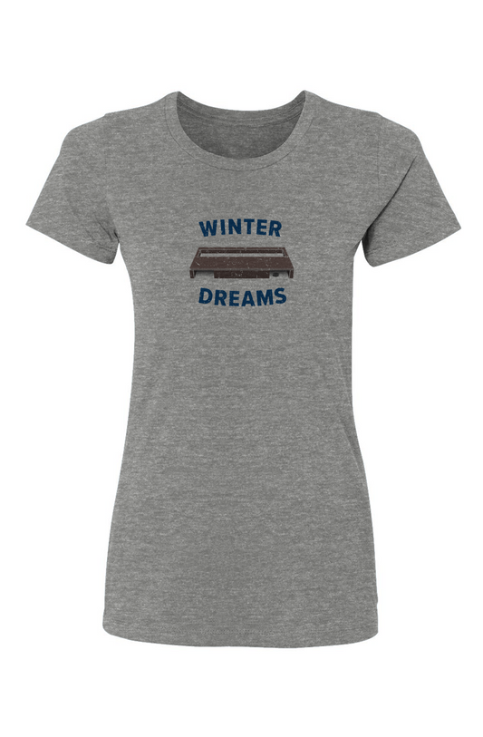 Barn Babe Winter Dreams Tee Grey | Barn Garb Hockey Threads