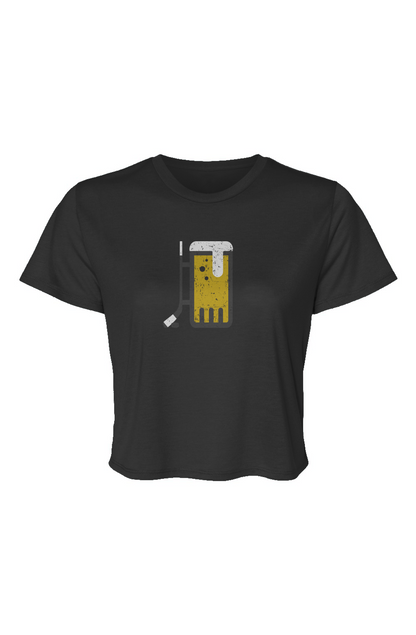 Barn Beauty Bar Down Cropped Tee Black | Barn Garb Hockey Threads