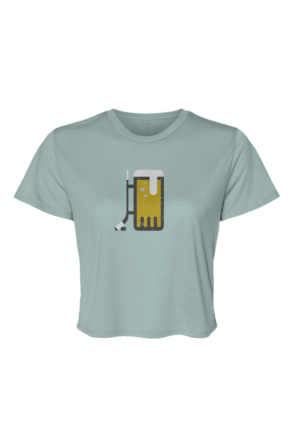 Barn Beauty Bar Down Cropped Tee Ice Blue | Barn Garb Hockey Threads