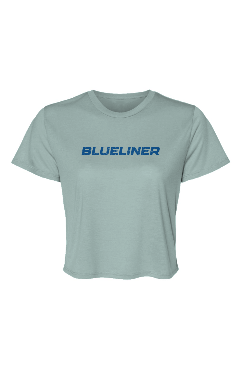 Barn Beauty Blueliner Cropped Tee Ice Blue | Barn Garb Hockey Threads