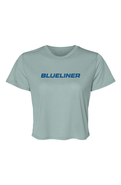 Barn Beauty Blueliner Cropped Tee Ice Blue | Barn Garb Hockey Threads