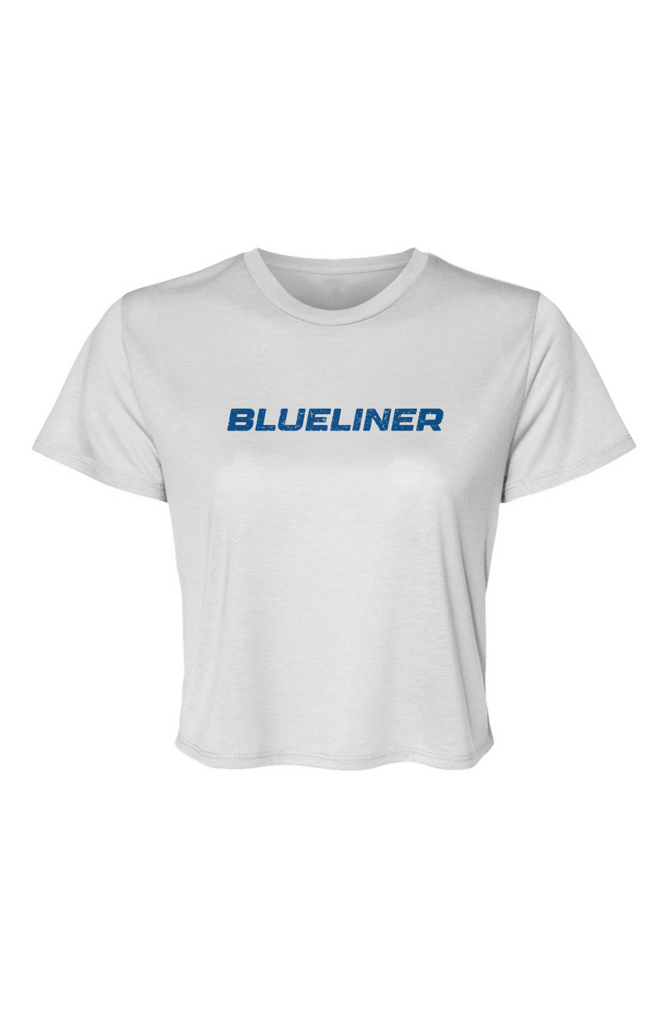 Barn Beauty Blueliner Cropped Tee White | Barn Garb Hockey Threads