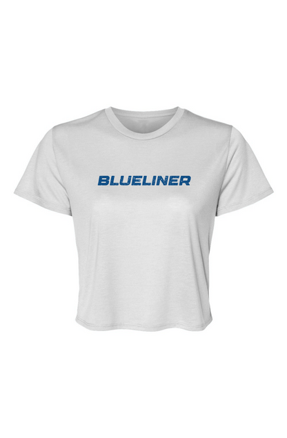 Barn Beauty Blueliner Cropped Tee White | Barn Garb Hockey Threads