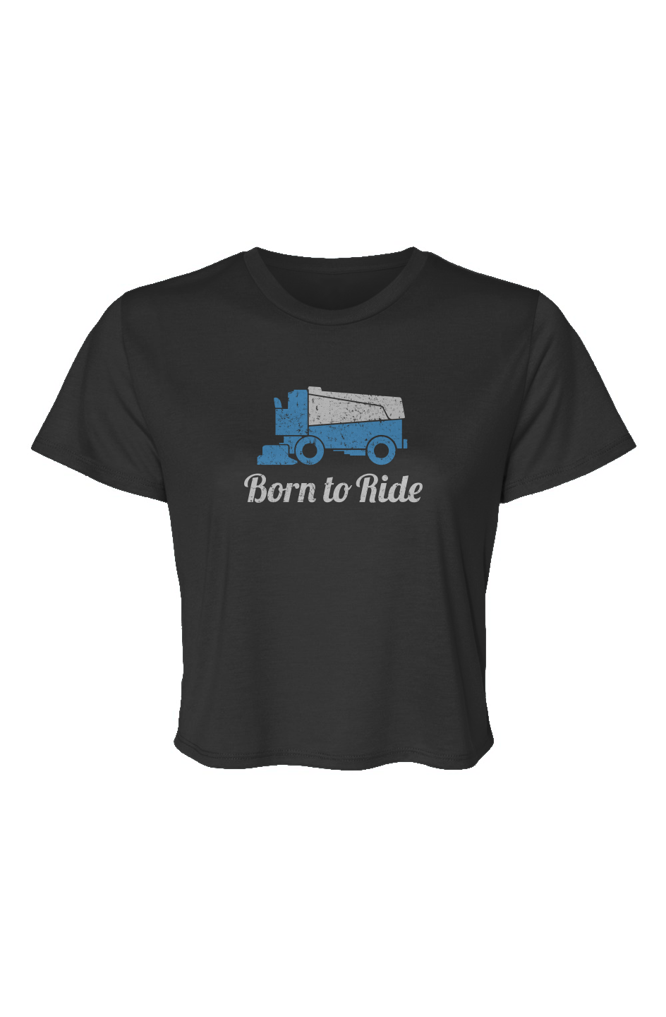 Barn Beauty Born to Ride Cropped Tee Black | Barn Garb Hockey Threads