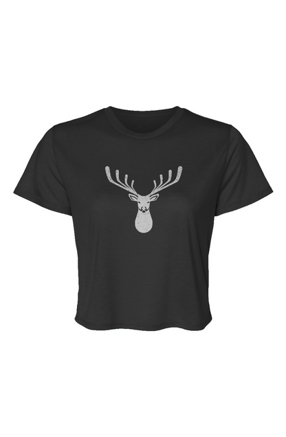 Barn Beauty Buckshot Cropped Tee Black | Barn Garb Hockey Threads