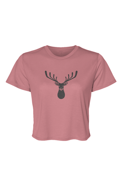 Barn Beauty Buckshot Cropped Tee Mauve | Barn Garb Hockey Threads