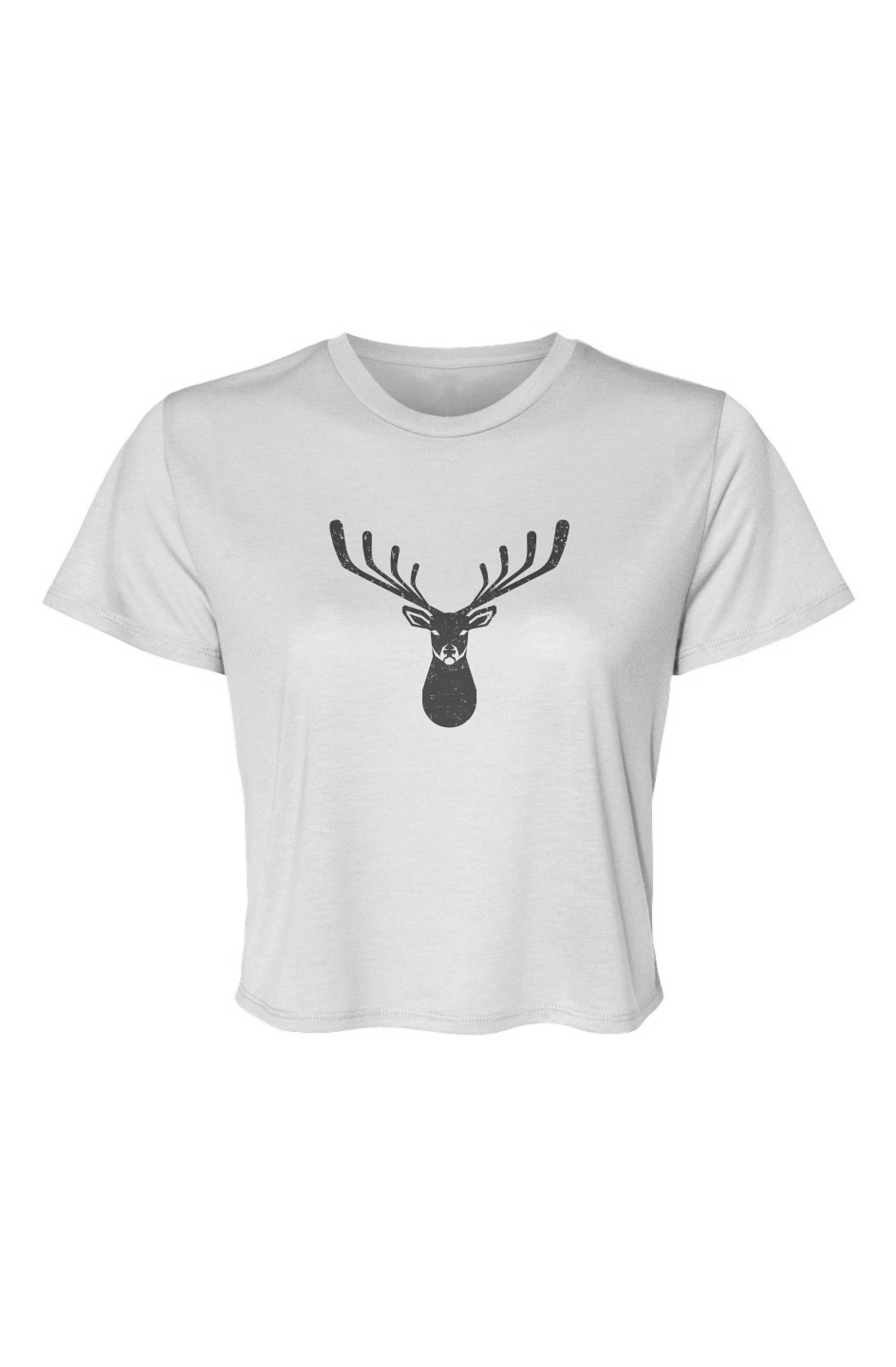Barn Beauty Buckshot Cropped Tee White | Barn Garb Hockey Threads