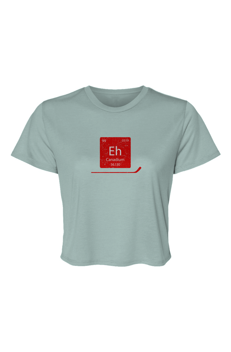 Barn Beauty Canadium Cropped Tee Ice Blue | Barn Garb Hockey Threads