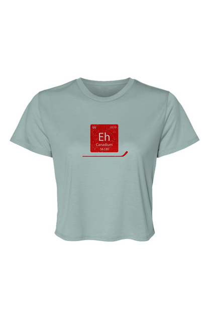 Barn Beauty Canadium Cropped Tee Ice Blue | Barn Garb Hockey Threads