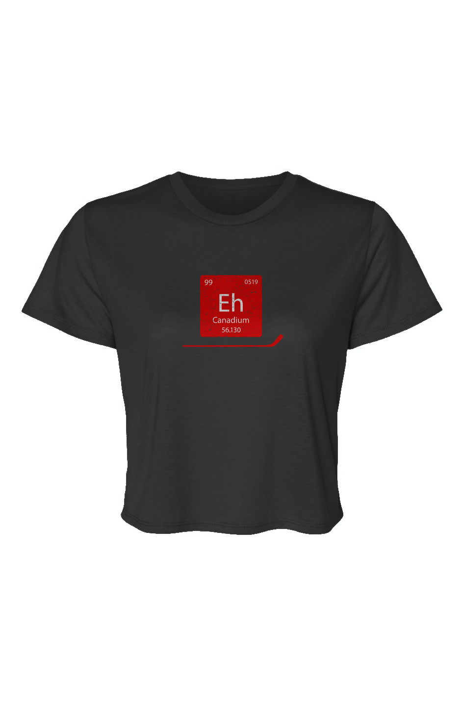 Barn Beauty Canadium Cropped Tee Red | Barn Garb Hockey Threads