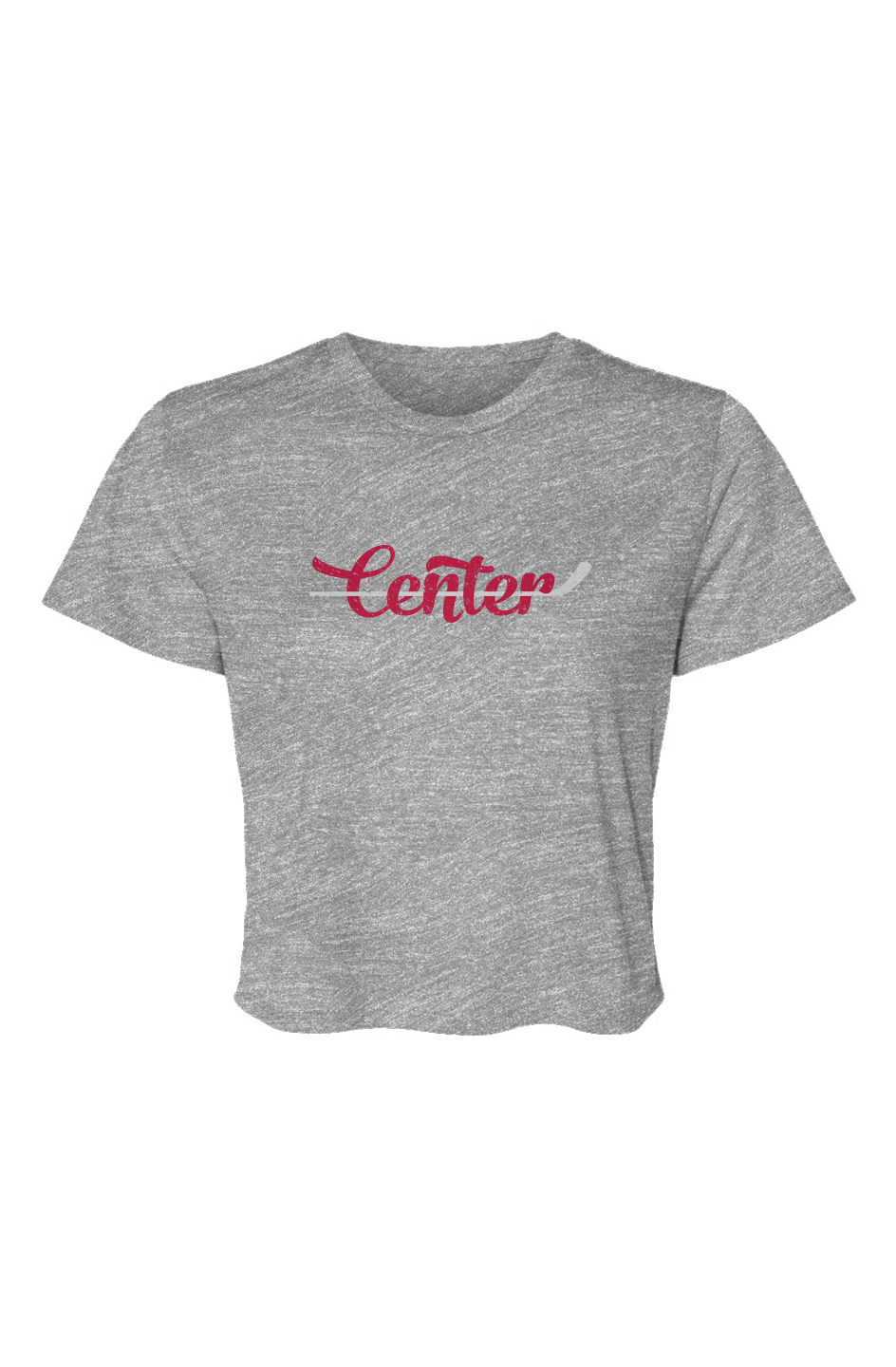 Barn Beauty Center Cropped Tee Grey | Barn Garb Hockey Threads