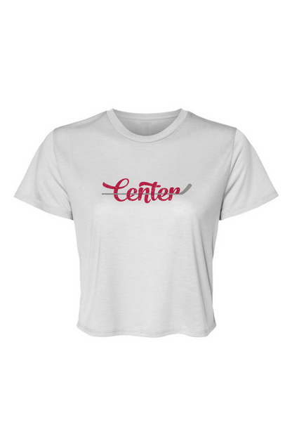 Barn Beauty Center Cropped Tee White | Barn Garb Hockey Threads