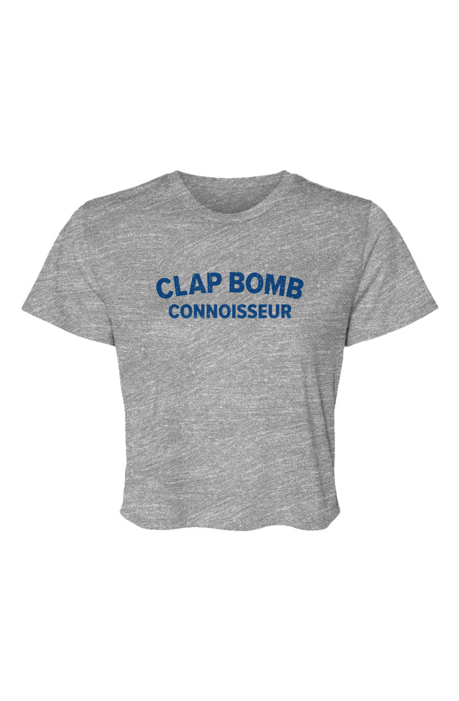 Barn Beauty Clap Bomb Connoisseur Cropped Tee Grey | Barn Garb Hockey Threads