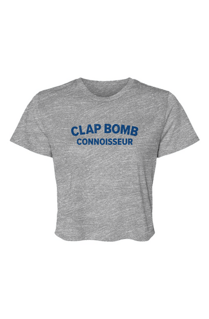 Barn Beauty Clap Bomb Connoisseur Cropped Tee Grey | Barn Garb Hockey Threads