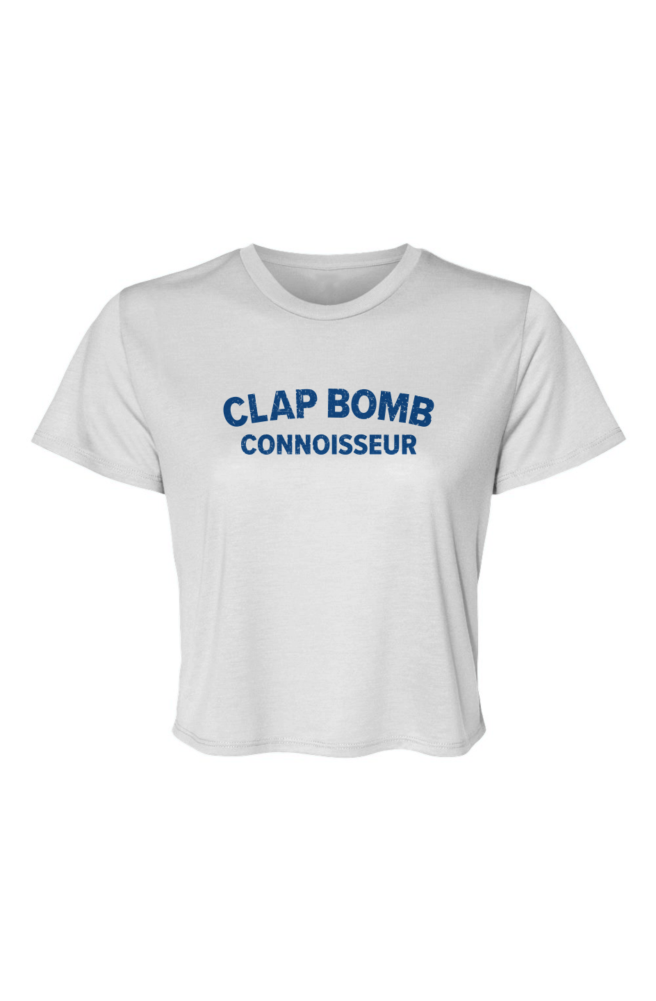 Barn Beauty Clap Bomb Connoisseur Cropped Tee White | Barn Garb Hockey Threads