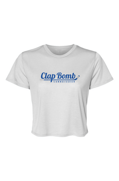 Barn Beauty Clap Bomb Connoisseur Stick Cropped Tee White | Barn Garb Hockey Threads