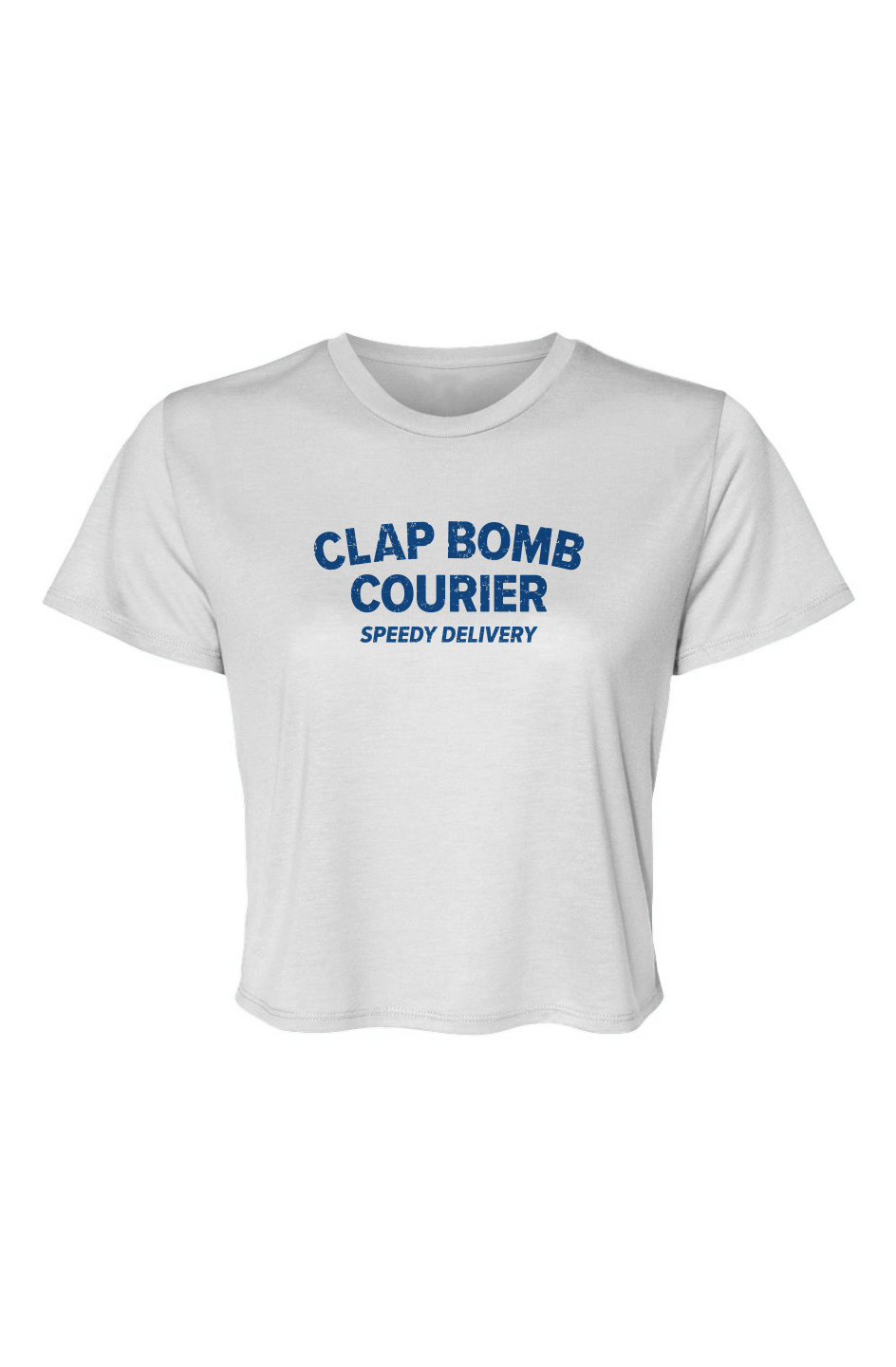 Barn Beauty Clap Bomb Courier Cropped Tee White | Barn Garb Hockey Threads