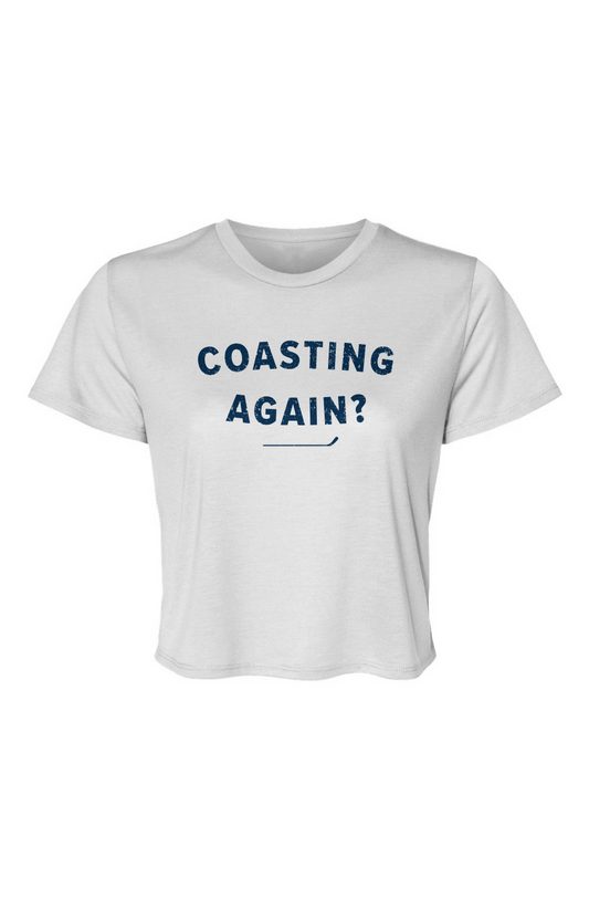 Barn Beauty Coasting Again? Cropped Tee White | Barn Garb Hockey Threads