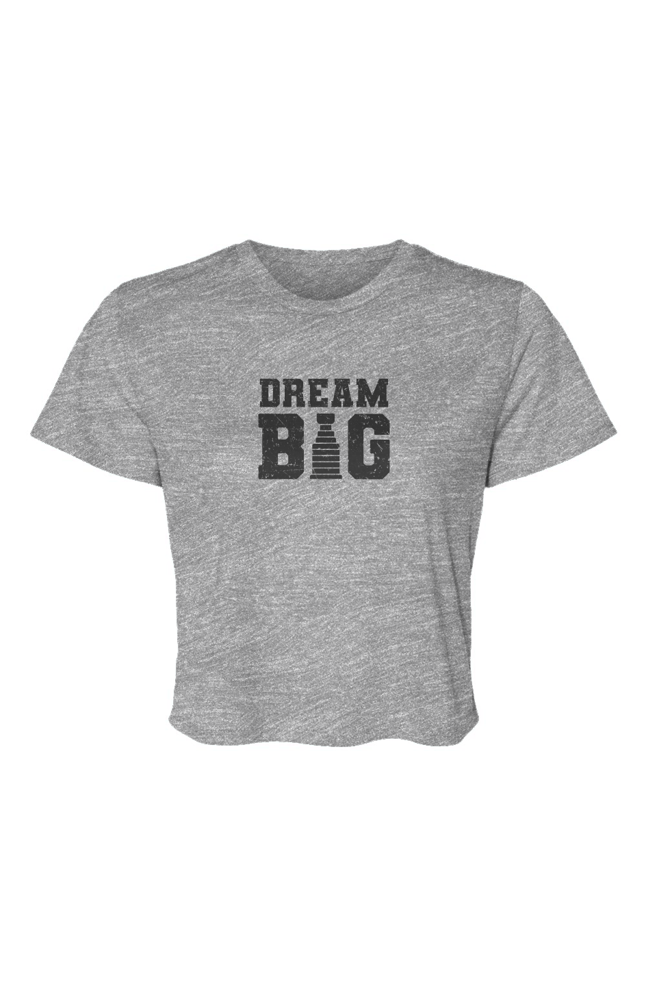 Barn Beauty Dream Big Cropped Tee Grey | Barn Garb Hockey Threads