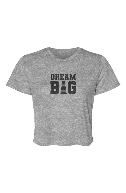 Barn Beauty Dream Big Cropped Tee Grey | Barn Garb Hockey Threads