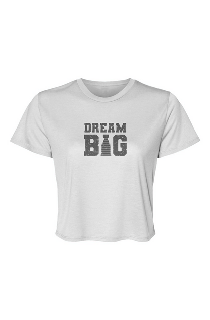 Barn Beauty Dream Big Cropped Tee White | Barn Garb Hockey Threads