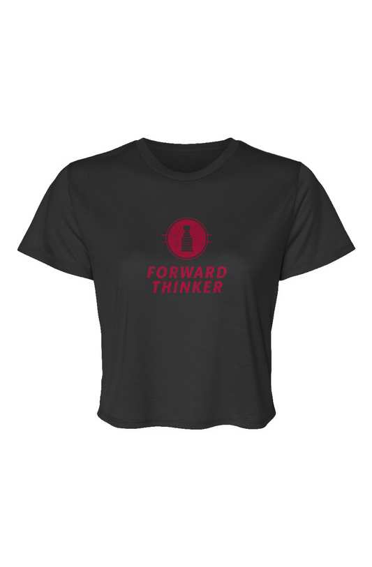 Barn Beauty Forward Thinker Cropped Tee Black | Barn Garb Hockey Threads