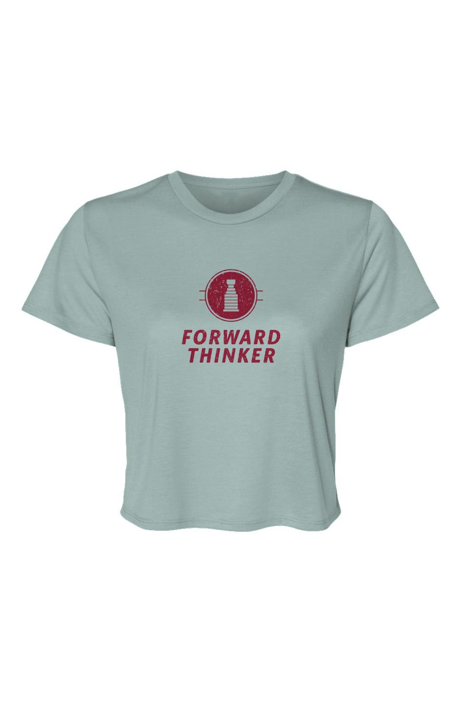 Barn Beauty Forward Thinker Cropped Tee Ice Blue | Barn Garb Hockey Threads