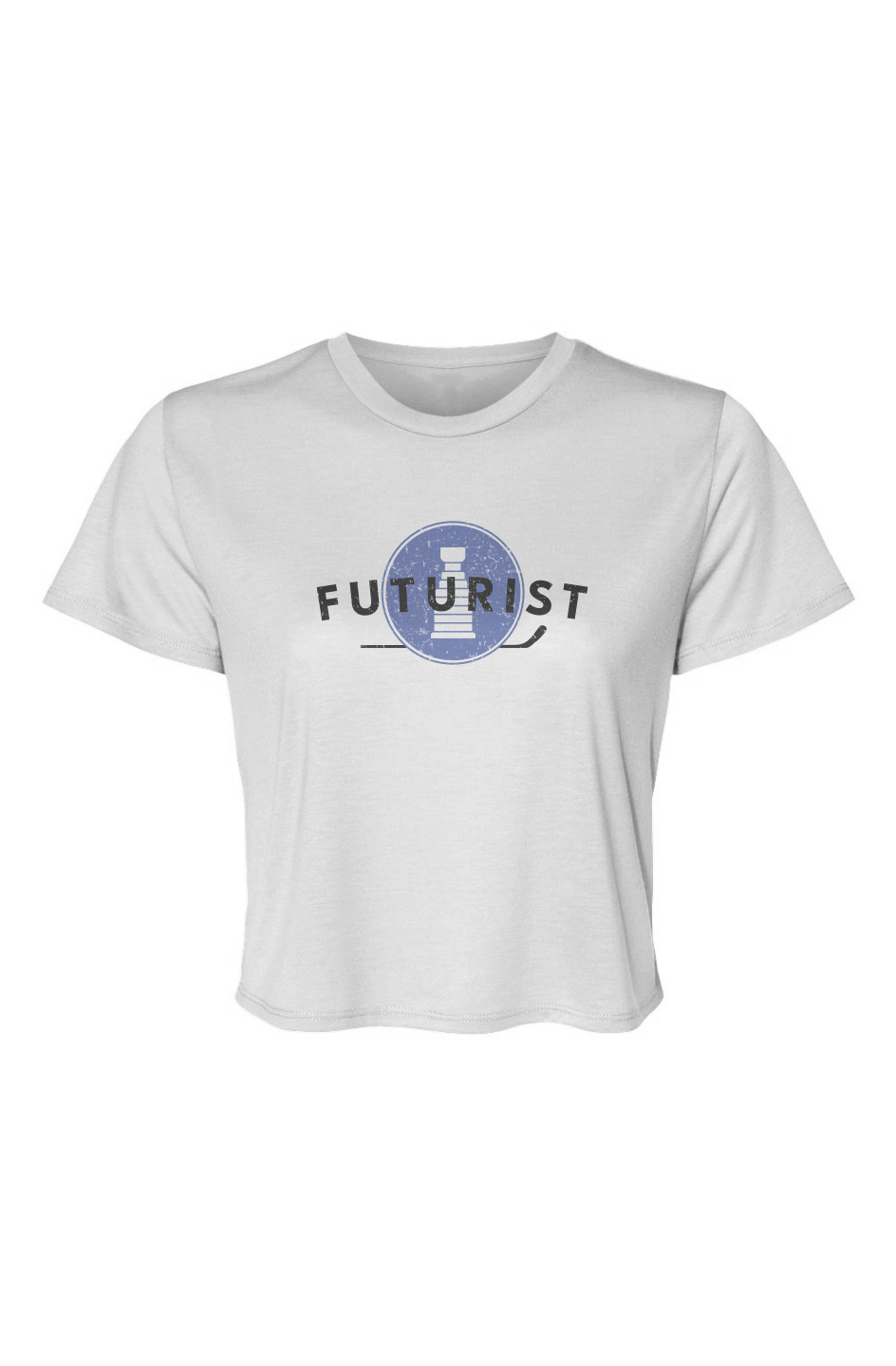 Barn Beauty Futurist Cropped Tee White | Barn Garb Hockey Threads