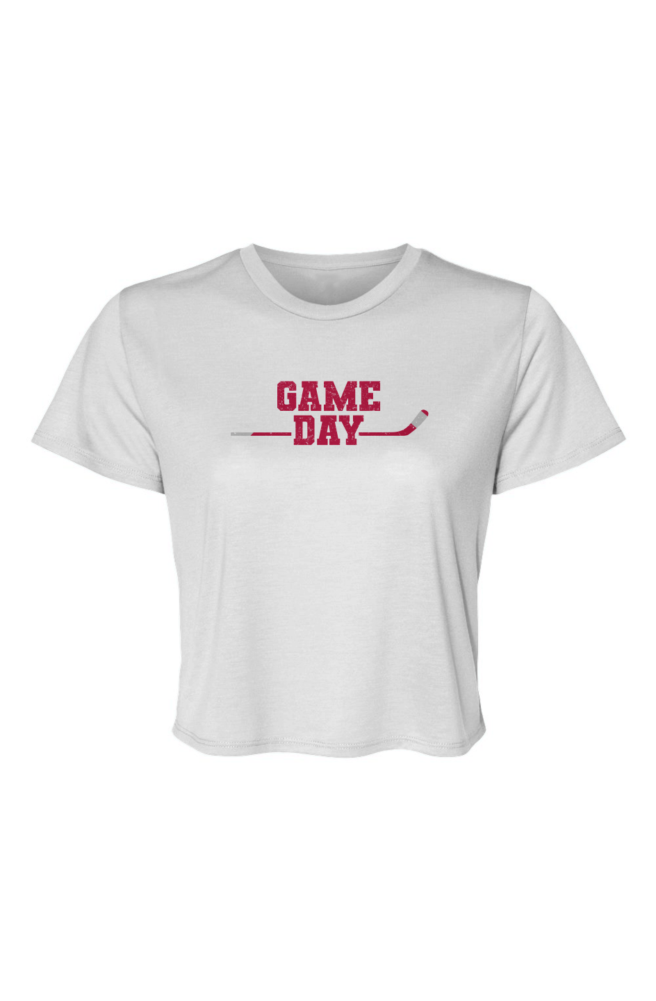 Barn Beauty Game Day Cropped Tee White | Barn Garb Hockey Threads
