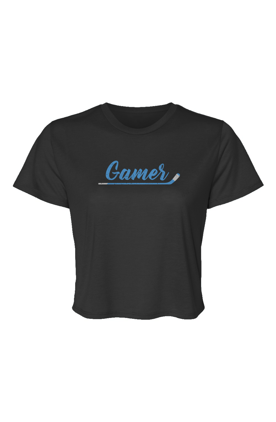 Barn Beauty Gamer Cropped Tee Black | Barn Garb Hockey Threads