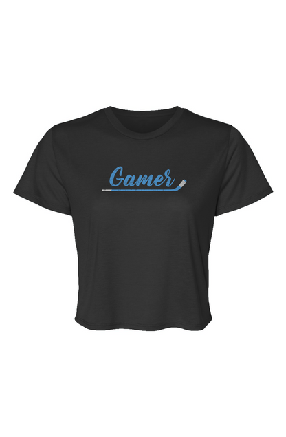 Barn Beauty Gamer Cropped Tee Black | Barn Garb Hockey Threads