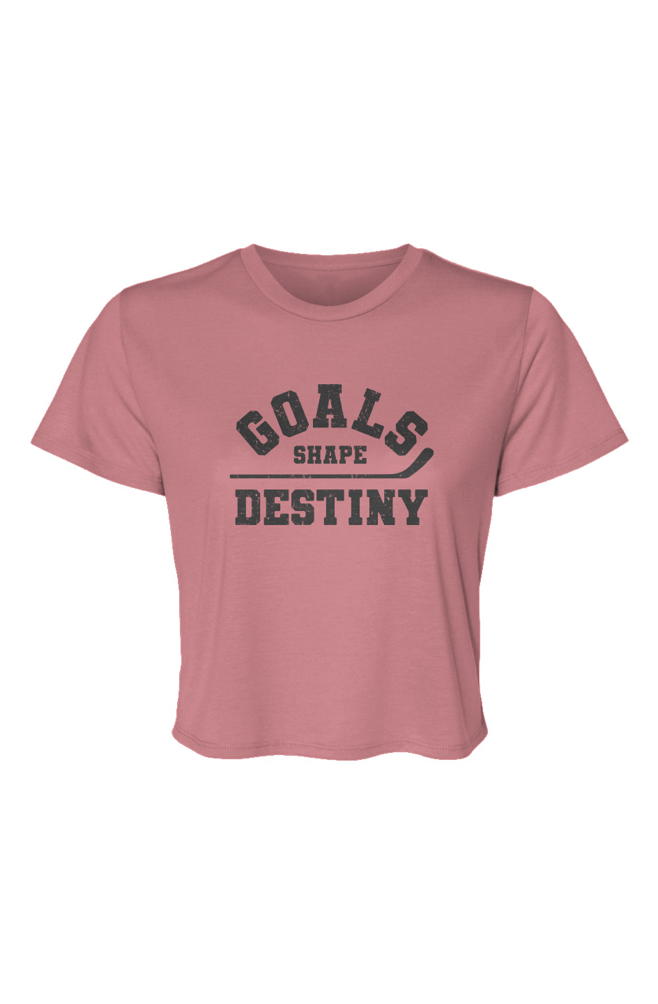 Barn Beauty Goals Shape Destiny Cropped Tee Mauve | Barn Garb Hockey Threads