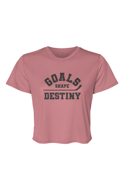 Barn Beauty Goals Shape Destiny Cropped Tee Mauve | Barn Garb Hockey Threads
