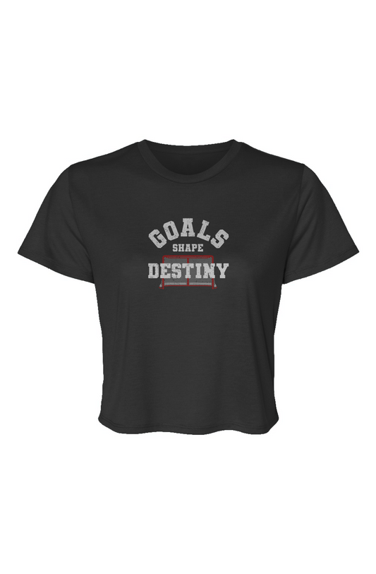 Barn Beauty Goals Shape Destiny Net Cropped Tee Black | Barn Garb Hockey Threads