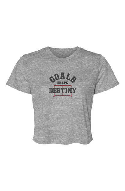 Barn Beauty Goals Shape Destiny Net Cropped Tee Grey | Barn Garb Hockey Threads