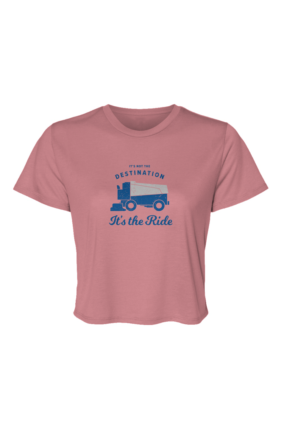 Barn Beauty It's the Ride Cropped Tee Pink | Barn Garb Hockey Threads
