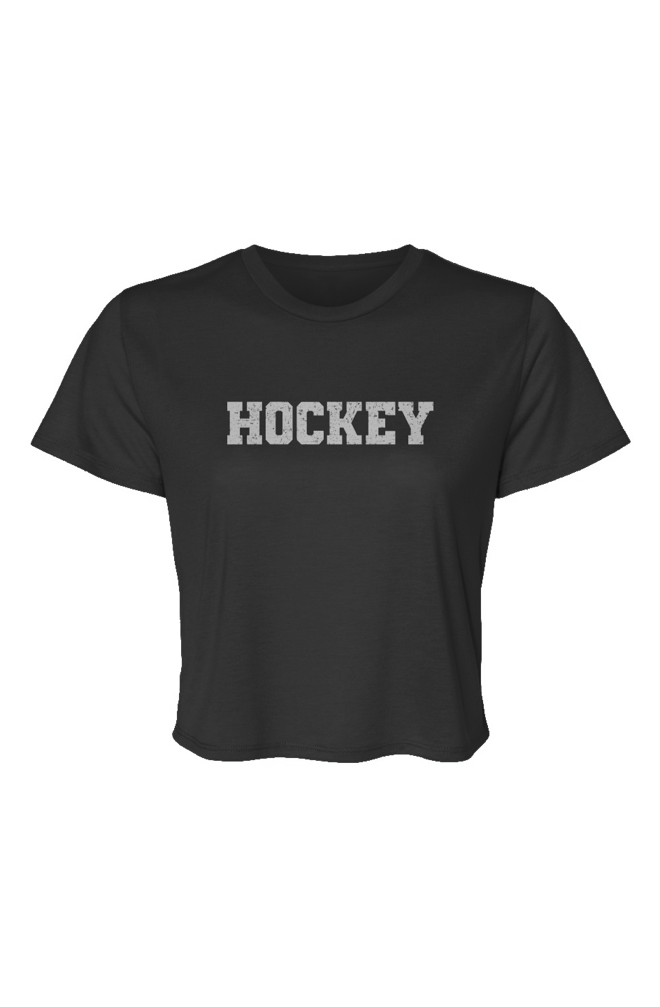 Barn Beauty Legacy Hockey Cropped Tee Black | Barn Garb Hockey Threads