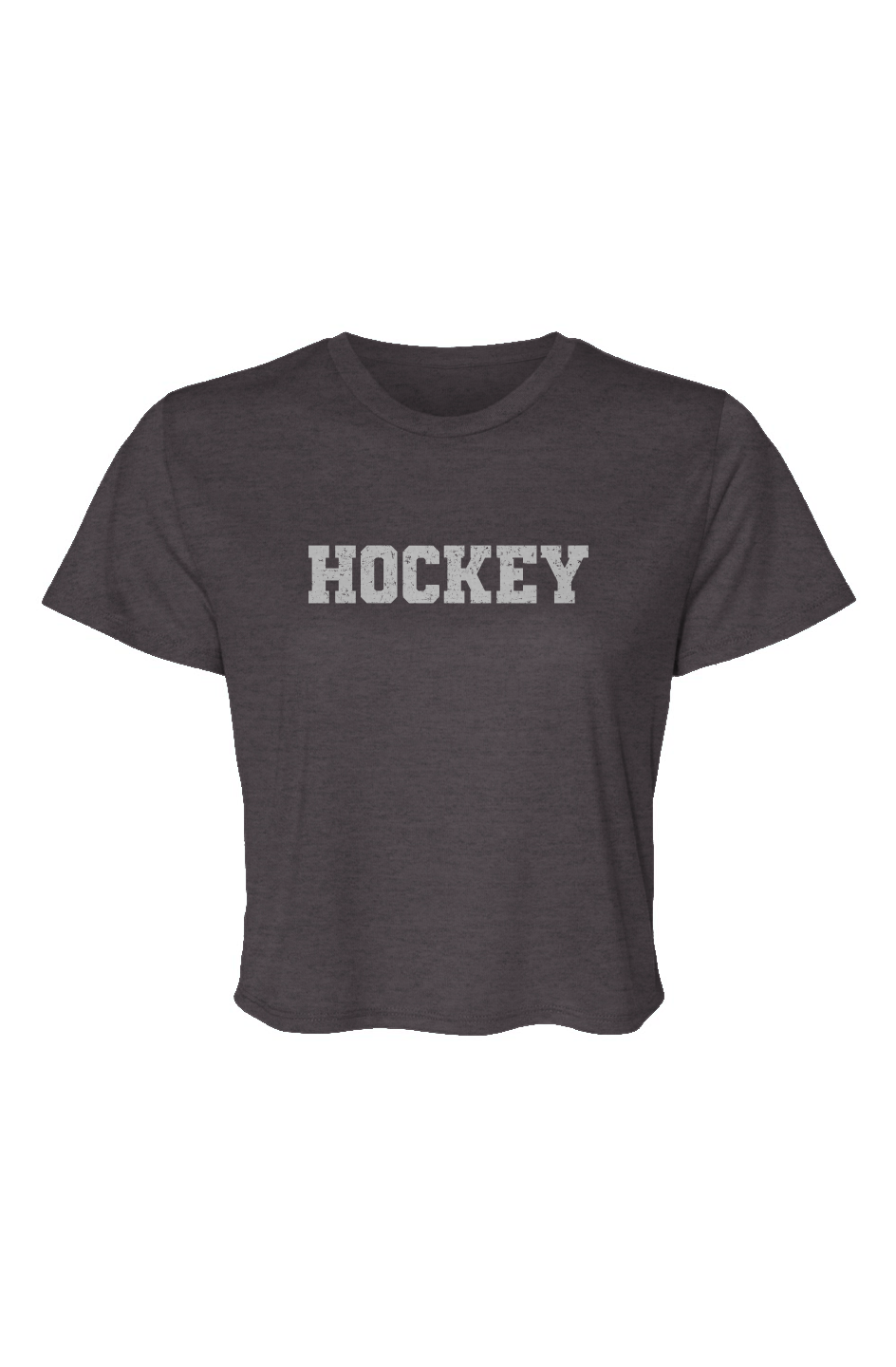 Barn Beauty Legacy Hockey Cropped Tee Charcoal | Barn Garb Hockey Threads