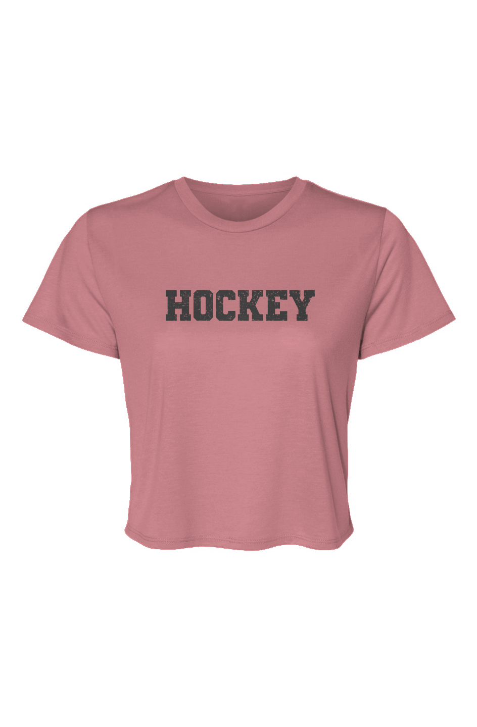 Barn Beauty Legacy Hockey Cropped Tee Mauve | Barn Garb Hockey Threads