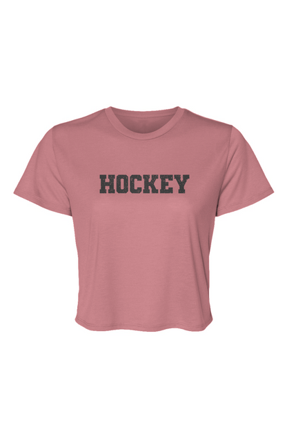 Barn Beauty Legacy Hockey Cropped Tee Mauve | Barn Garb Hockey Threads