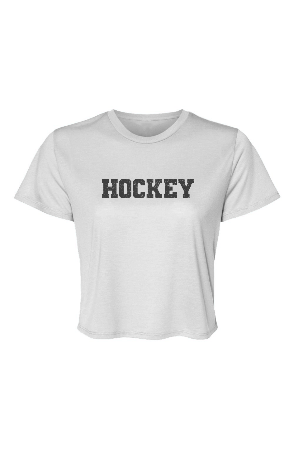 Barn Beauty Legacy Hockey Cropped Tee White | Barn Garb Hockey Threads
