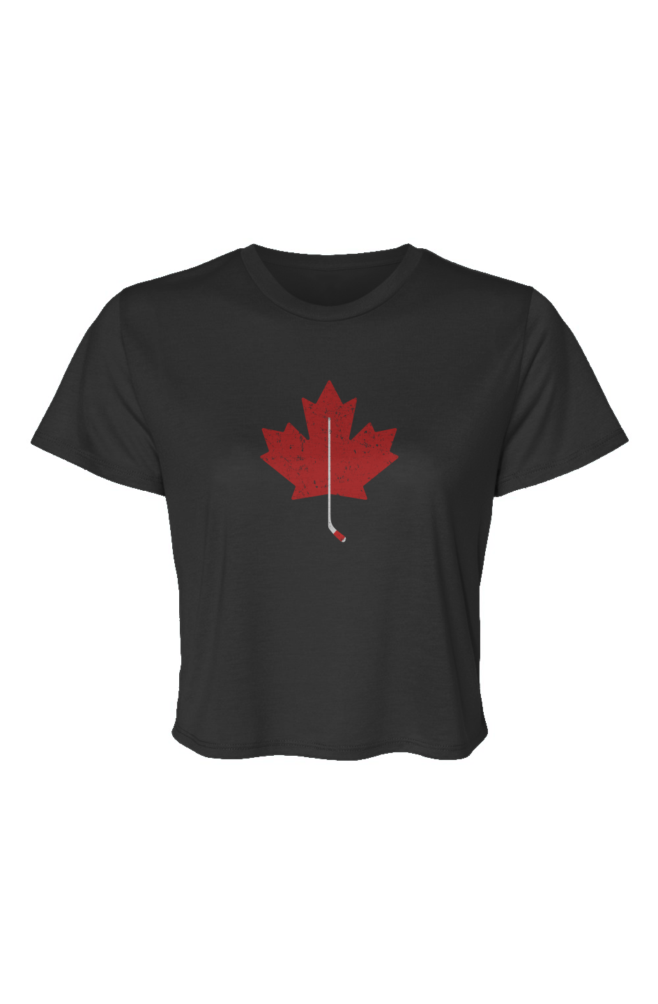 Barn Beauty Northern Twig Cropped Tee Black | Barn Garb Hockey Threads