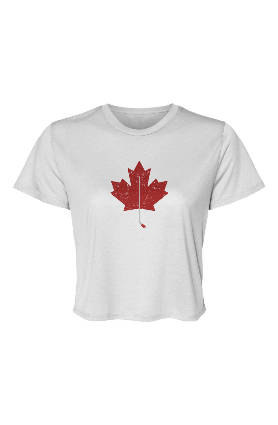 Barn Beauty Northern Twig Cropped Tee White | Barn Garb Hockey Threads