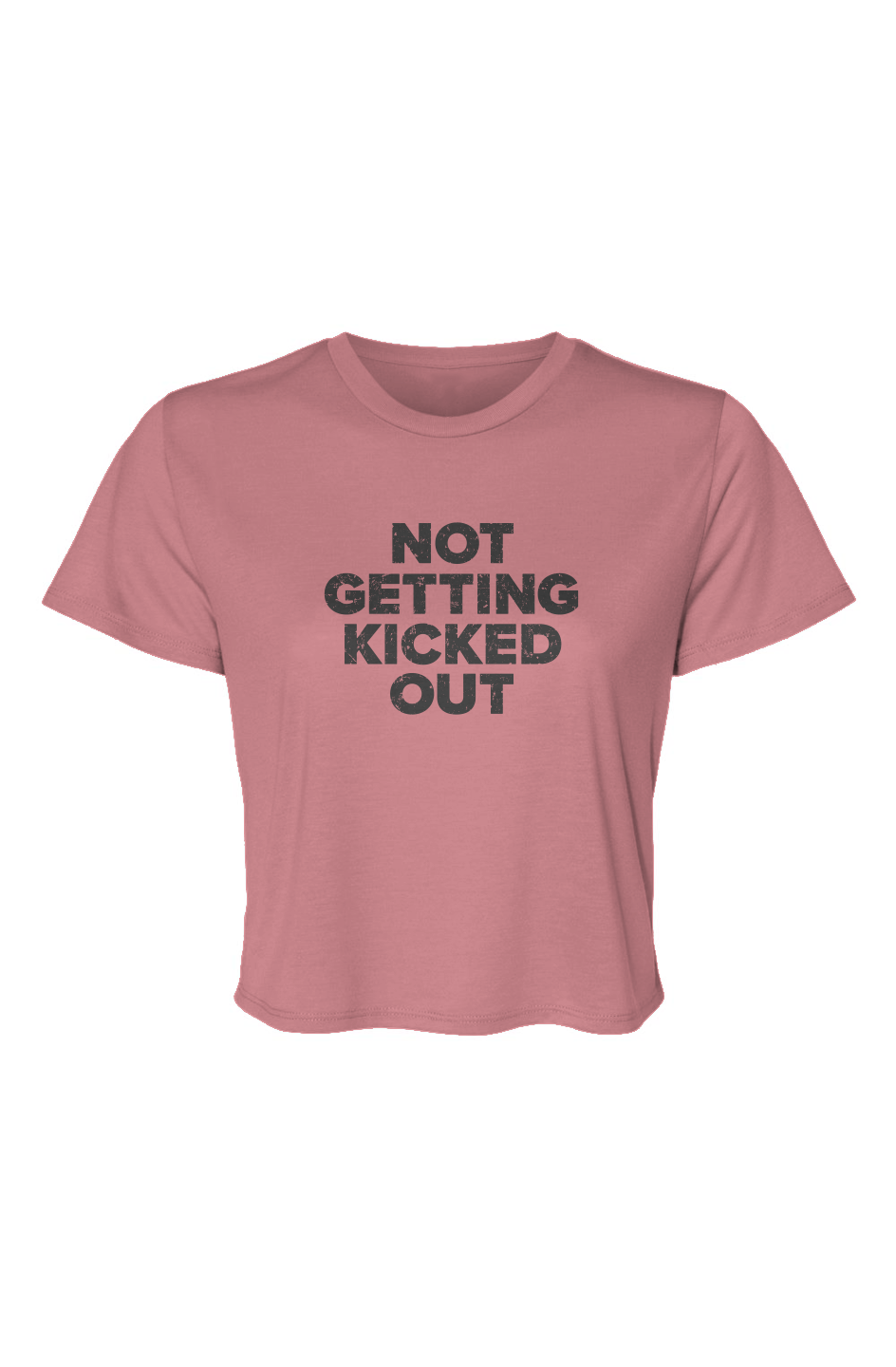 Barn Beauty Not Getting Kicked Out Cropped Tee Mauve | Barn Garb Hockey Threads