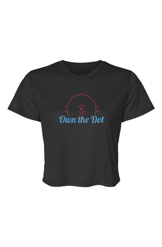 Barn Beauty Own the Dot Cropped Tee Black | Barn Garb Hockey Threads