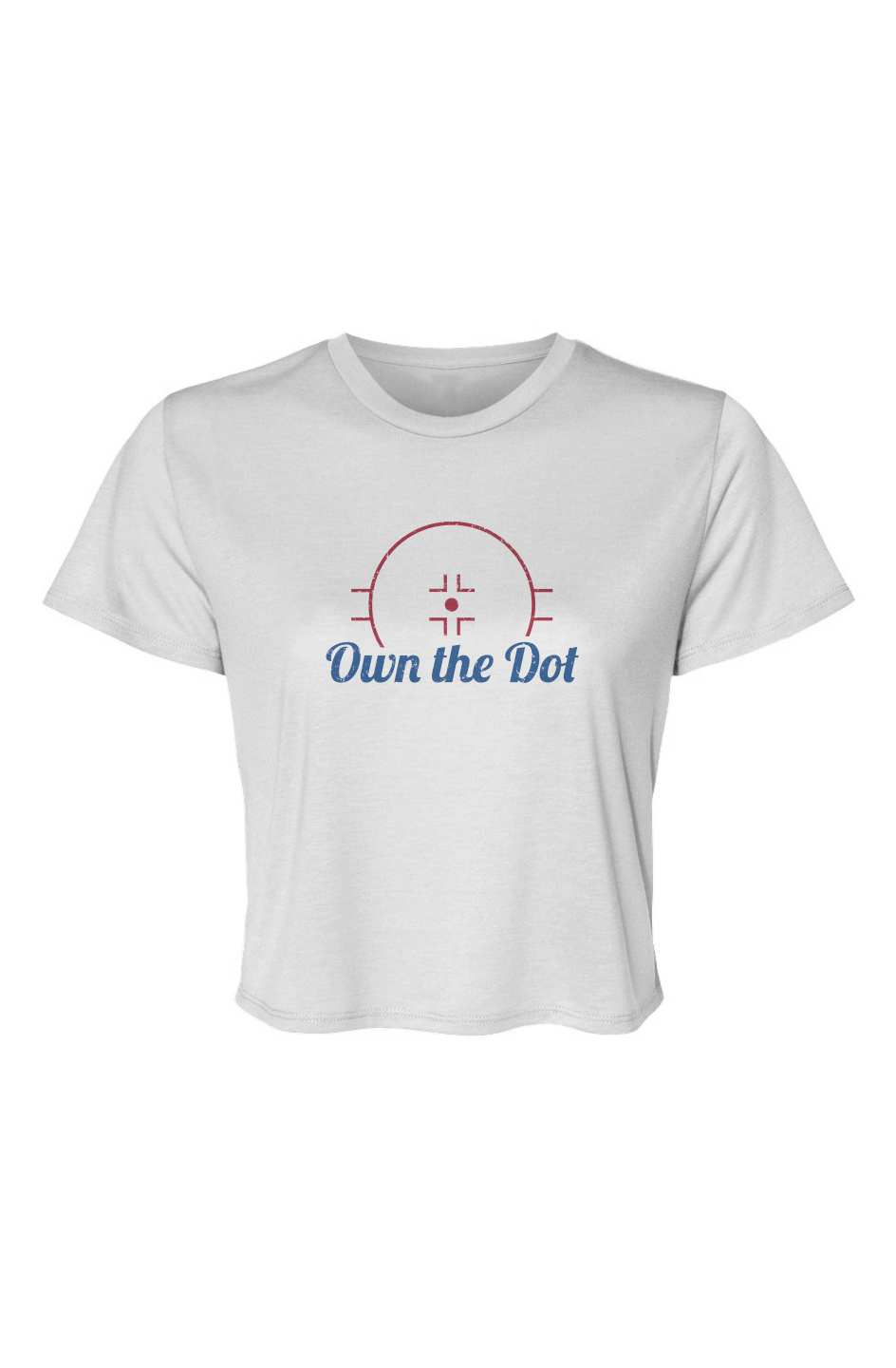 Barn Beauty Own the Dot Cropped Tee White | Barn Garb Hockey Threads