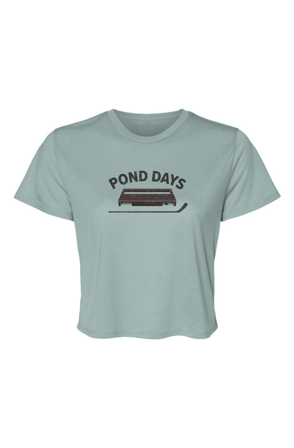 Barn Beauty Pond Days Cropped Tee Ice Blue | Barn Garb Hockey Threads