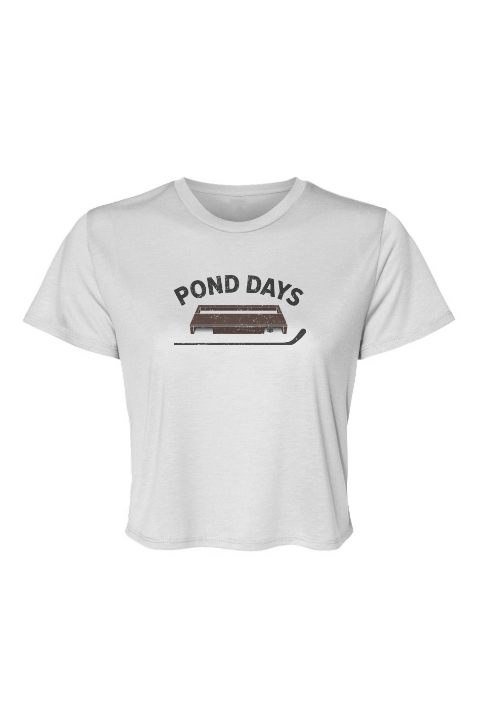 Barn Beauty Pond Days Cropped Tee White | Barn Garb Hockey Threads