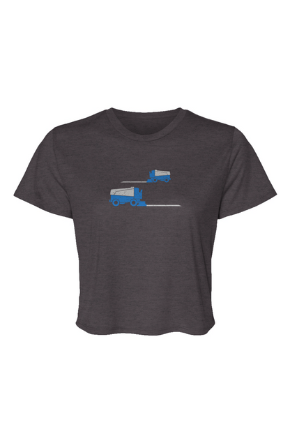 Barn Beauty Resurfacer Cropped Tee Charcoal | Barn Garb Hockey Threads